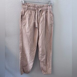 Zara Women’s Drawstring tan/khaki pants